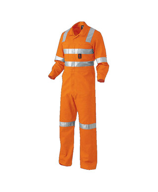 WORKWEAR, SAFETY & CORPORATE CLOTHING SPECIALISTS - Originals - Hi-Vis Reflect Combination Drill Overall - 'Cross'