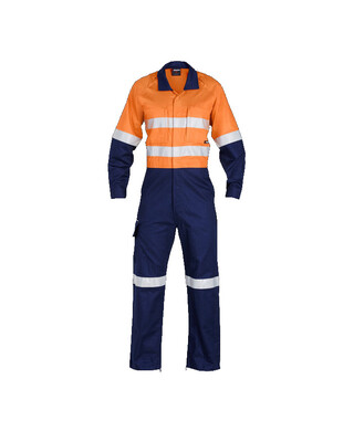 WORKWEAR, SAFETY & CORPORATE CLOTHING SPECIALISTS Workcool - Workcool 2 Reflective Spliced Combination Overall - 'Hoop' Pattern