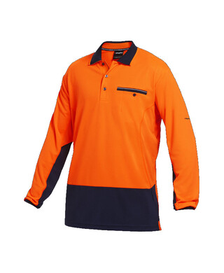 WORKWEAR, SAFETY & CORPORATE CLOTHING SPECIALISTS - Workcool - Hyperfreeze Hi Vis Polo L/S