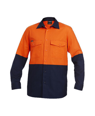 WORKWEAR, SAFETY & CORPORATE CLOTHING SPECIALISTS - Workcool - Workcool 2 Hi-Vis Spliced Shirt L/S