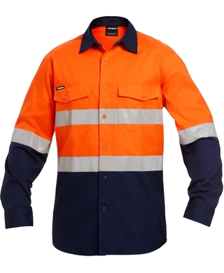 WORKWEAR, SAFETY & CORPORATE CLOTHING SPECIALISTS - Workcool - Workcool 2 Hi-Vis Reflect Spliced Shirt L/S