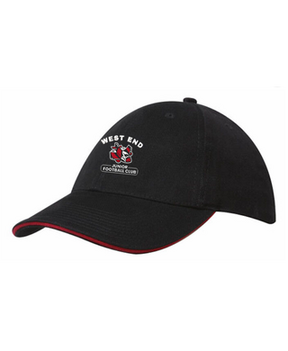 WORKWEAR, SAFETY & CORPORATE CLOTHING SPECIALISTS 4210 - Brushed Heavy Cotton Cap with Sandwich Trim - $15.54 Including Embroidered Logo