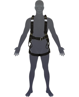 WORKWEAR, SAFETY & CORPORATE CLOTHING SPECIALISTS - LINQ Essential Harness with Quick Release Buckle - Standard (M - L)