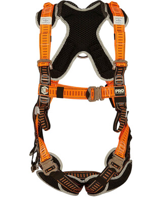 WORKWEAR, SAFETY & CORPORATE CLOTHING SPECIALISTS - LINQ Elite Riggers Harness Stainless Steel - Standard (M - L) cw Harness Bag (NBHAR)