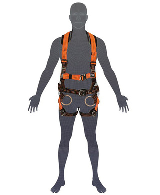 WORKWEAR, SAFETY & CORPORATE CLOTHING SPECIALISTS HARNESS - SUPREME - XL-2XL EDI TOWER WORKER WITH NYLON HARNESS BAG