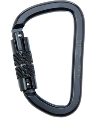 WORKWEAR, SAFETY & CORPORATE CLOTHING SPECIALISTS - LINQ Karabiner - Triple Action Steel Alloy 26mm