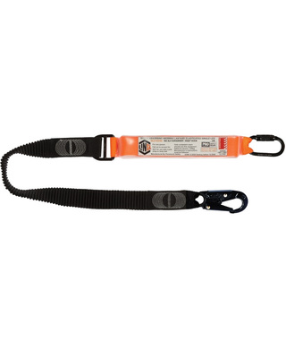 WORKWEAR, SAFETY & CORPORATE CLOTHING SPECIALISTS - LINQ Elite Single Leg Elasticated Lanyard with Hardware KD & SN