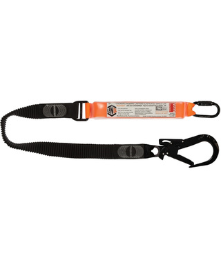 WORKWEAR, SAFETY & CORPORATE CLOTHING SPECIALISTS - LINQ Elite Single Leg Elasticated Lanyard with Hardware KD & ST