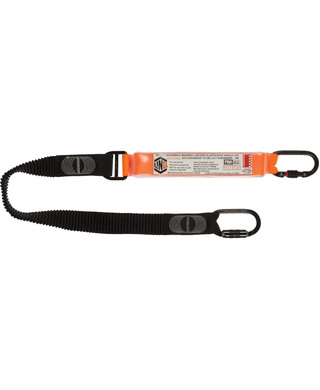 WORKWEAR, SAFETY & CORPORATE CLOTHING SPECIALISTS - LINQ Elite Single Leg Elasticated Lanyard with Hardware KS & KD