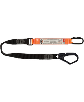 WORKWEAR, SAFETY & CORPORATE CLOTHING SPECIALISTS - LINQ Elite Single Leg Elasticated Lanyard with Hardware KS & SD