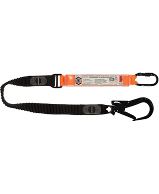 WORKWEAR, SAFETY & CORPORATE CLOTHING SPECIALISTS - LINQ Elite Single Leg Elasticated Lanyard with Hardware KS & ST