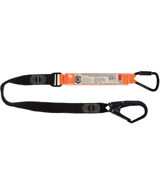 WORKWEAR, SAFETY & CORPORATE CLOTHING SPECIALISTS - LINQ Elite Single Leg Elasticated Lanyard with Hardware KT & SD