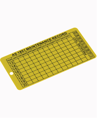 WORKWEAR, SAFETY & CORPORATE CLOTHING SPECIALISTS Maintenance Tag