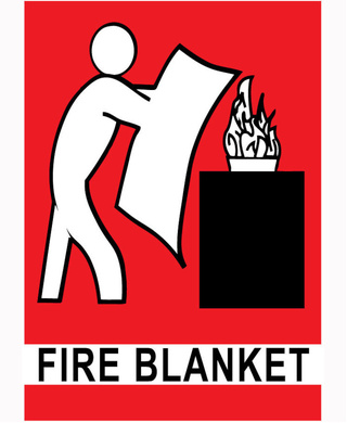 WORKWEAR, SAFETY & CORPORATE CLOTHING SPECIALISTS Fire Blanket Location Sign