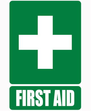 WORKWEAR, SAFETY & CORPORATE CLOTHING SPECIALISTS First Aid Plastic Sign 150 x 225mm