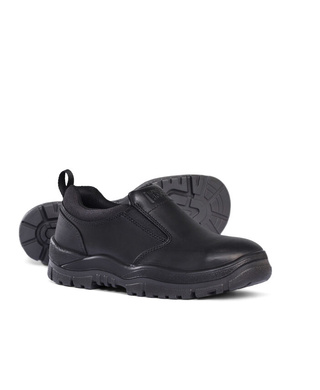 WORKWEAR, SAFETY & CORPORATE CLOTHING SPECIALISTS Black Slip-on Shoe