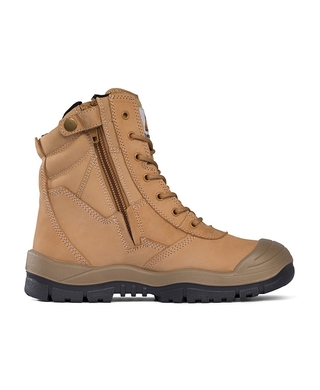 WORKWEAR, SAFETY & CORPORATE CLOTHING SPECIALISTS High Leg ZipSider Boot w/ Scuff Cap - Wheat