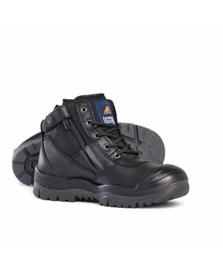 WORKWEAR, SAFETY & CORPORATE CLOTHING SPECIALISTS Black ZipSider Boot w/ Scuff Cap