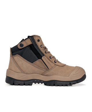 WORKWEAR, SAFETY & CORPORATE CLOTHING SPECIALISTS ZipSider Boot w/ Scuff Cap - Stone