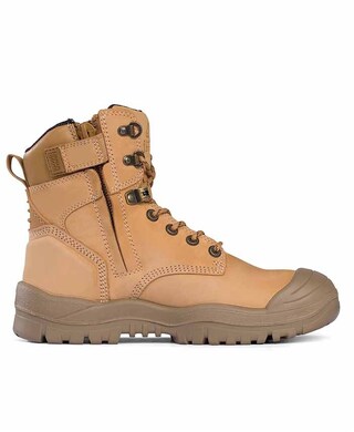 WORKWEAR, SAFETY & CORPORATE CLOTHING SPECIALISTS High Leg ZipSider Boot w/ Scuff Cap - Wheat