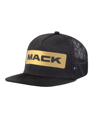 WORKWEAR, SAFETY & CORPORATE CLOTHING SPECIALISTS MACK FLAT BRIM DART TRUCKER w Fitted closure