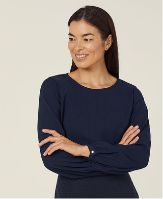 WORKWEAR, SAFETY & CORPORATE CLOTHING SPECIALISTS NNT - LONG SLEEVE BLOUSE