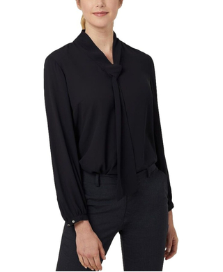 WORKWEAR, SAFETY & CORPORATE CLOTHING SPECIALISTS - TIE NECK BLOUSE