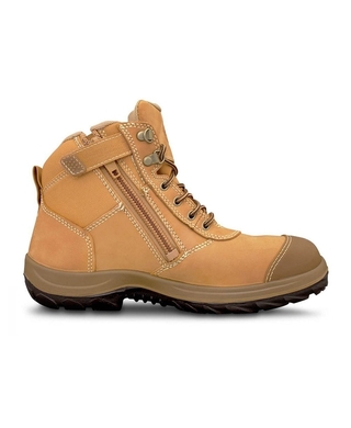 WORKWEAR, SAFETY & CORPORATE CLOTHING SPECIALISTS WB 34 - Hiker Lace Up Zip Side Boot - Wheat