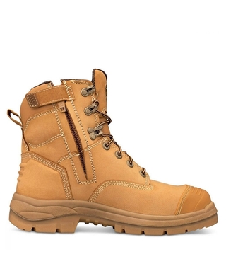 WORKWEAR, SAFETY & CORPORATE CLOTHING SPECIALISTS AT 55 - 150mm Zip Side Lace Up Boot - Wheat