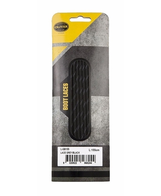 WORKWEAR, SAFETY & CORPORATE CLOTHING SPECIALISTS - Laces - Grey / Black - 155cm