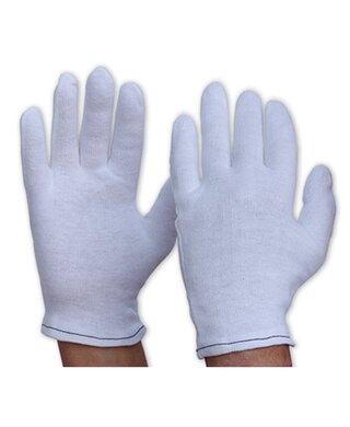 WORKWEAR, SAFETY & CORPORATE CLOTHING SPECIALISTS Interlock Poly/Cotton Liner Knit Wrist Gloves