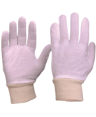 WORKWEAR, SAFETY & CORPORATE CLOTHING SPECIALISTS Interlock Poly/Cotton Liner Knit Wrist Gloves