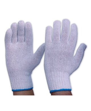 WORKWEAR, SAFETY & CORPORATE CLOTHING SPECIALISTS - Knitted Poly/Cotton With PVC Dots Gloves