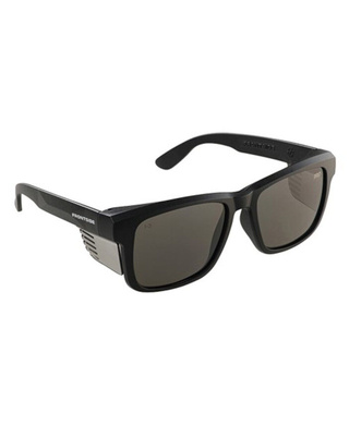 WORKWEAR, SAFETY & CORPORATE CLOTHING SPECIALISTS SAFETY GLASSES FRONTSIDE SMOKE LENS WITH BLACK FRAME