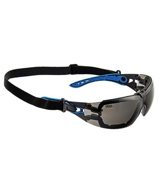 WORKWEAR, SAFETY & CORPORATE CLOTHING SPECIALISTS - Proteus 5 Safety Glasses Smoke Lens Spec And Gasket Combo