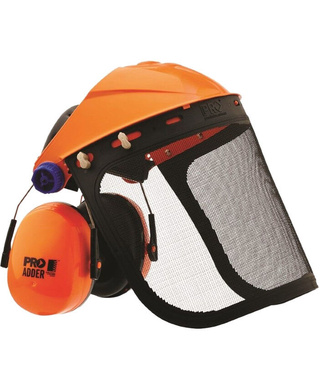 WORKWEAR, SAFETY & CORPORATE CLOTHING SPECIALISTS Assembled Browguard + Mesh Visor + Adder Earmuff
