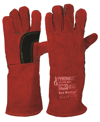 WORKWEAR, SAFETY & CORPORATE CLOTHING SPECIALISTS Pyromate Red Kevlar Welders Glove