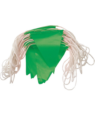 WORKWEAR, SAFETY & CORPORATE CLOTHING SPECIALISTS Bunting 30mt Rolls. Day Use. GREEN Flags