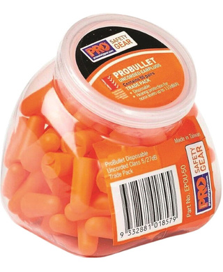 WORKWEAR, SAFETY & CORPORATE CLOTHING SPECIALISTS PRO-BULLET PU Earplugs UNCORDED. 50 Pairs in resealable Tradie Pod