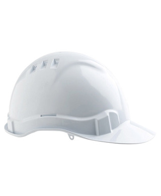 WORKWEAR, SAFETY & CORPORATE CLOTHING SPECIALISTS V6 Hard Hat Vented Pushlock Harness - White