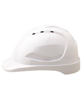 WORKWEAR, SAFETY & CORPORATE CLOTHING SPECIALISTS V9 Hard Hat Vented Pushlock Harness - White