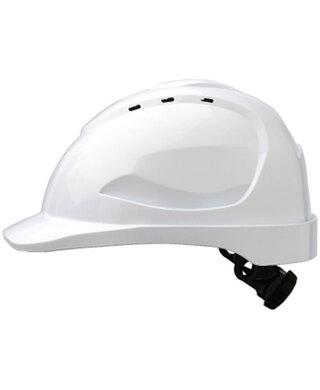 WORKWEAR, SAFETY & CORPORATE CLOTHING SPECIALISTS V9 Hard Hat Vented Ratchet Harness - White