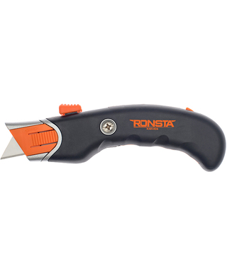 WORKWEAR, SAFETY & CORPORATE CLOTHING SPECIALISTS - Safety Knife Auto-Retractable with Ergo Grip RONSTA