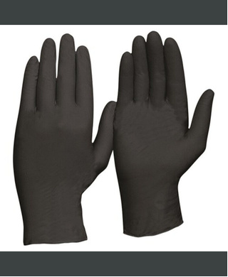 WORKWEAR, SAFETY & CORPORATE CLOTHING SPECIALISTS BLACK Powder Free, Box 100 pieces