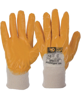 WORKWEAR, SAFETY & CORPORATE CLOTHING SPECIALISTS SUPER-LITE Nitrile 3/4 Dipped - Orange