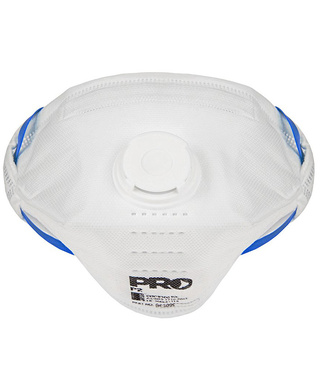 WORKWEAR, SAFETY & CORPORATE CLOTHING SPECIALISTS P2 RESPIRATOR WITH VALVE HORIZONTAL FLAT FOLD (10/BOX)
