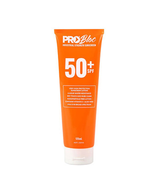 WORKWEAR, SAFETY & CORPORATE CLOTHING SPECIALISTS - PROBLOC SPF 50 + Sunscreen 125mL Squeeze Bottle