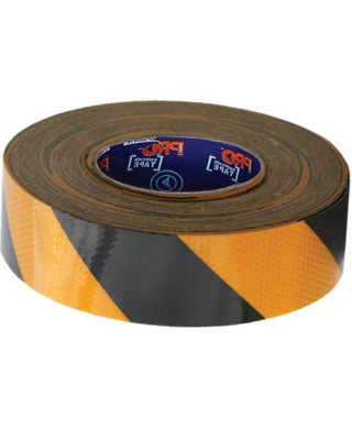 WORKWEAR, SAFETY & CORPORATE CLOTHING SPECIALISTS Hazard Tape Black & Yellow Self Adhesive reflective
