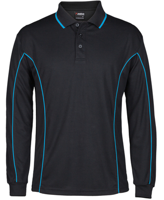 WORKWEAR, SAFETY & CORPORATE CLOTHING SPECIALISTS - Podium Long Sleeve Piping Polo