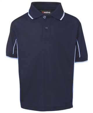 WORKWEAR, SAFETY & CORPORATE CLOTHING SPECIALISTS - Podium Kids Short Sleeve Piping Polo